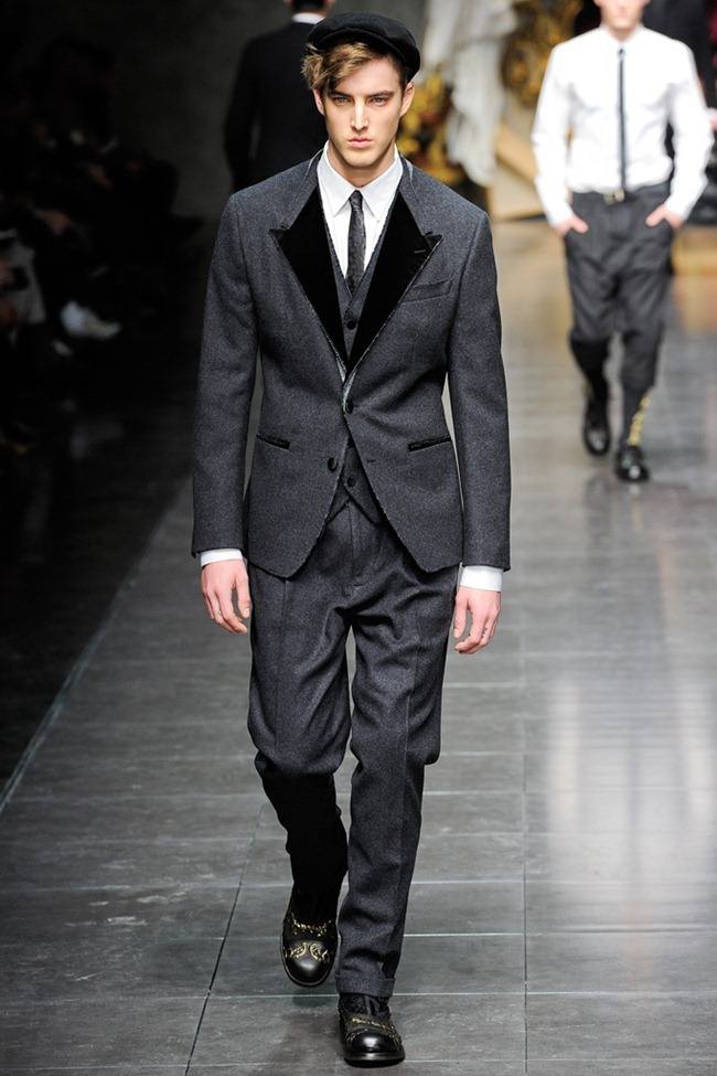 MILAN FASHION WEEK: DOLCE & GABBANA MEN'S FALL 2012