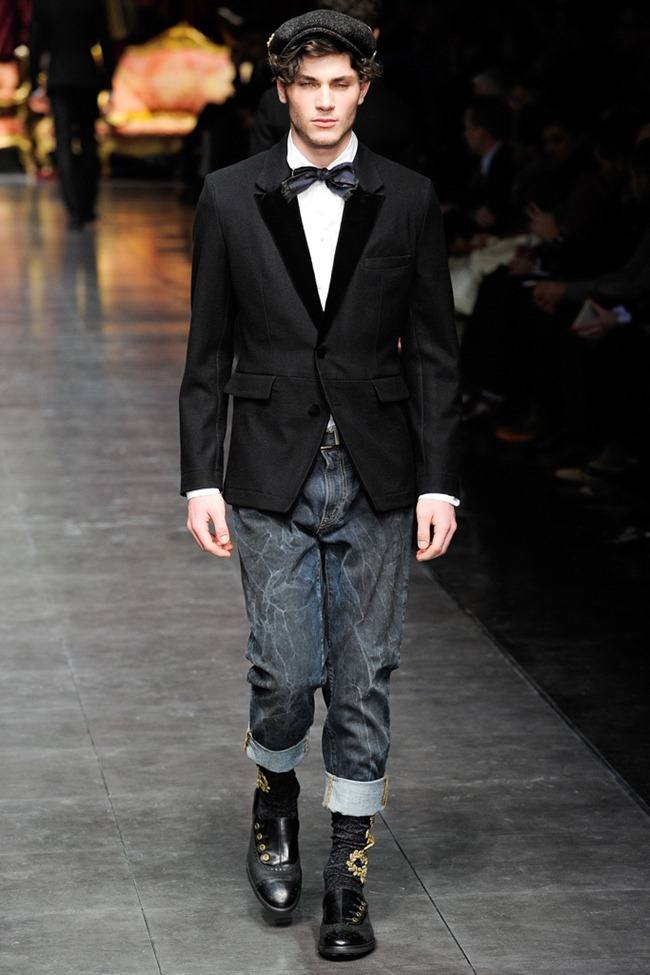 MILAN FASHION WEEK: DOLCE & GABBANA MEN'S FALL 2012