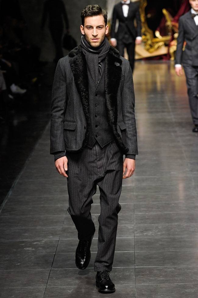 MILAN FASHION WEEK: DOLCE & GABBANA MEN'S FALL 2012