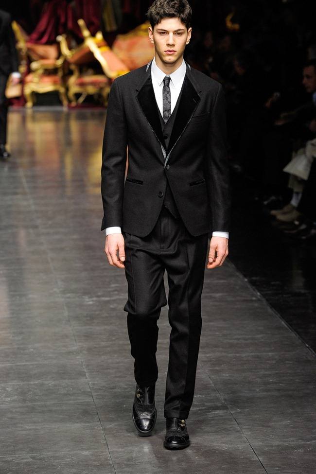 MILAN FASHION WEEK: DOLCE & GABBANA MEN'S FALL 2012