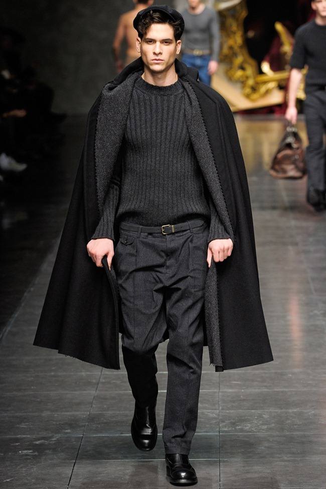 MILAN FASHION WEEK: DOLCE & GABBANA MEN'S FALL 2012