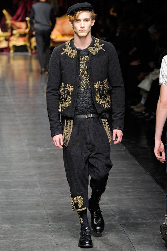 MILAN FASHION WEEK: DOLCE & GABBANA MEN'S FALL 2012