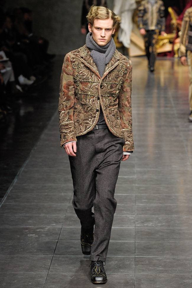 MILAN FASHION WEEK: DOLCE & GABBANA MEN'S FALL 2012