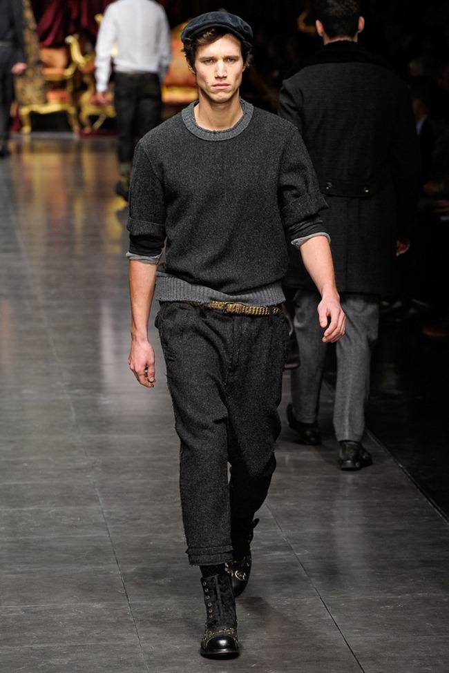 MILAN FASHION WEEK: DOLCE & GABBANA MEN'S FALL 2012