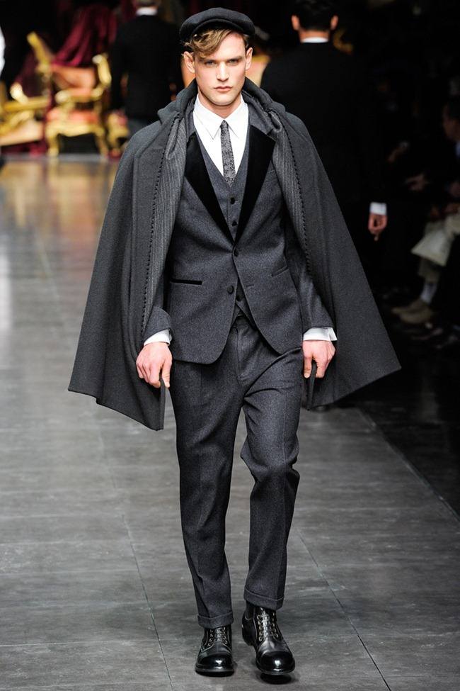 MILAN FASHION WEEK: DOLCE & GABBANA MEN'S FALL 2012