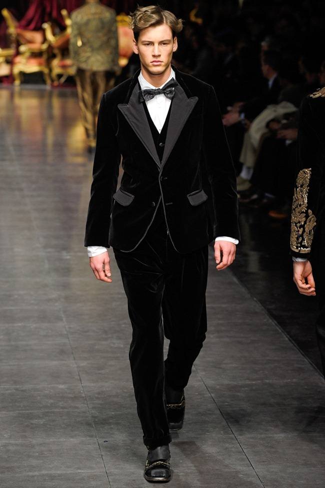 MILAN FASHION WEEK: DOLCE & GABBANA MEN'S FALL 2012