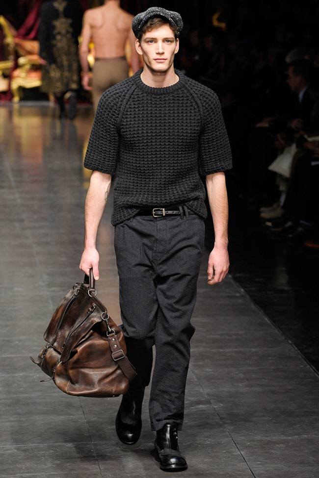 MILAN FASHION WEEK: DOLCE & GABBANA MEN'S FALL 2012