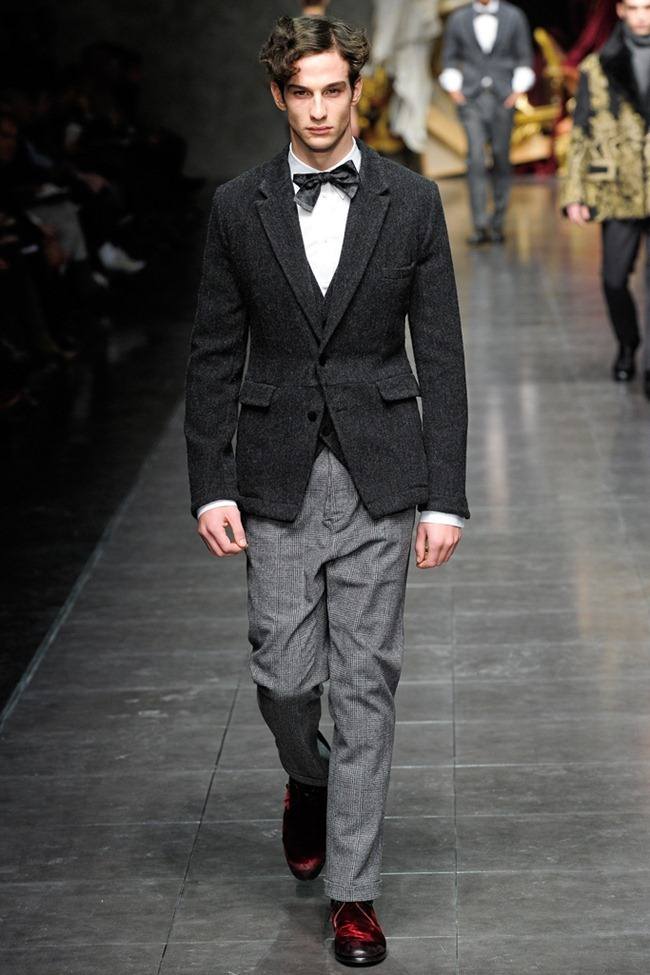 MILAN FASHION WEEK: DOLCE & GABBANA MEN'S FALL 2012