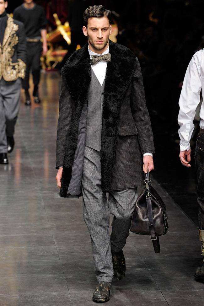 MILAN FASHION WEEK: DOLCE & GABBANA MEN'S FALL 2012