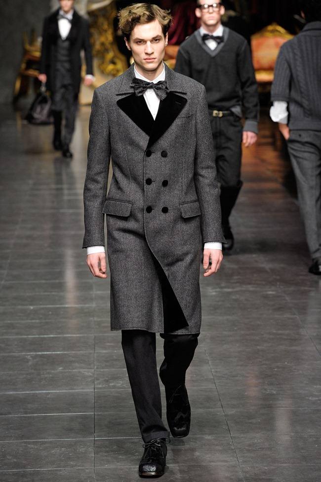 MILAN FASHION WEEK: DOLCE & GABBANA MEN'S FALL 2012