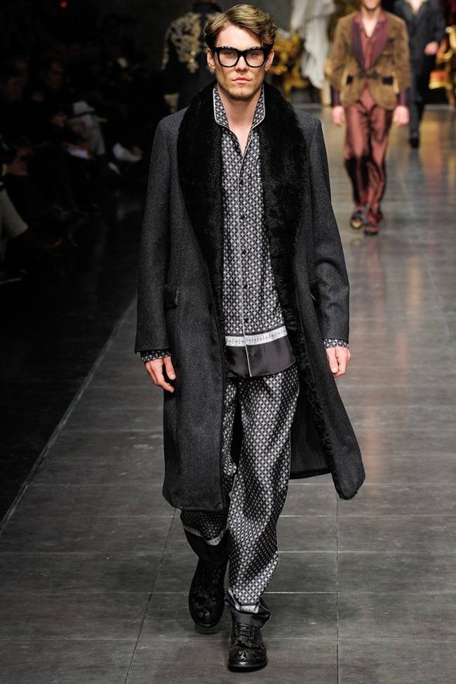 MILAN FASHION WEEK: DOLCE & GABBANA MEN'S FALL 2012