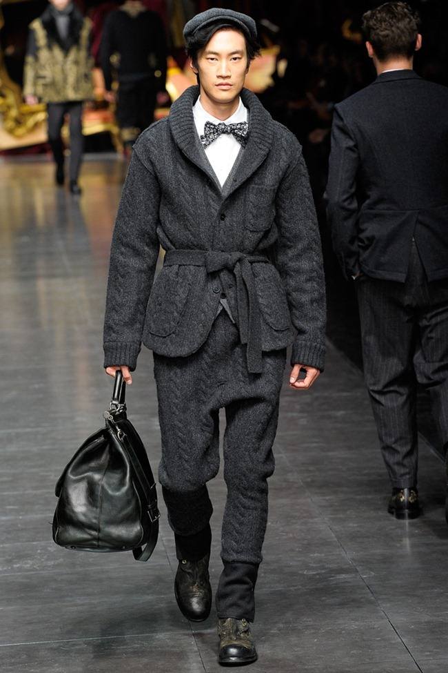 MILAN FASHION WEEK: DOLCE & GABBANA MEN'S FALL 2012