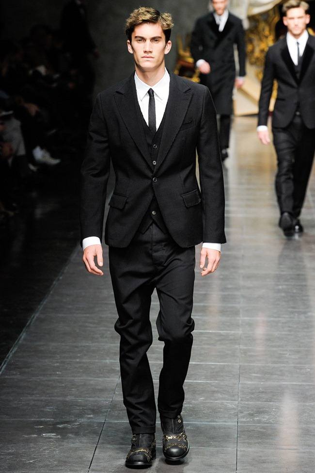 MILAN FASHION WEEK: DOLCE & GABBANA MEN'S FALL 2012