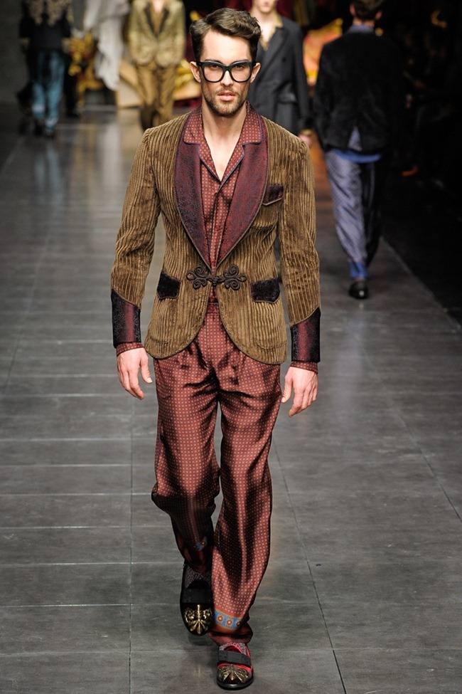 MILAN FASHION WEEK: DOLCE & GABBANA MEN'S FALL 2012