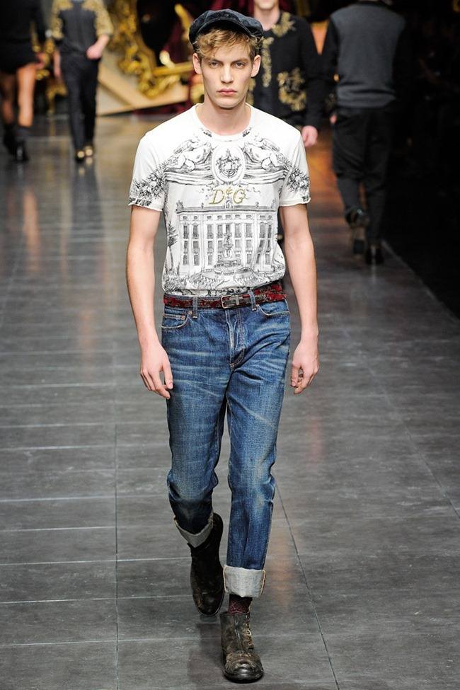 MILAN FASHION WEEK: DOLCE & GABBANA MEN'S FALL 2012