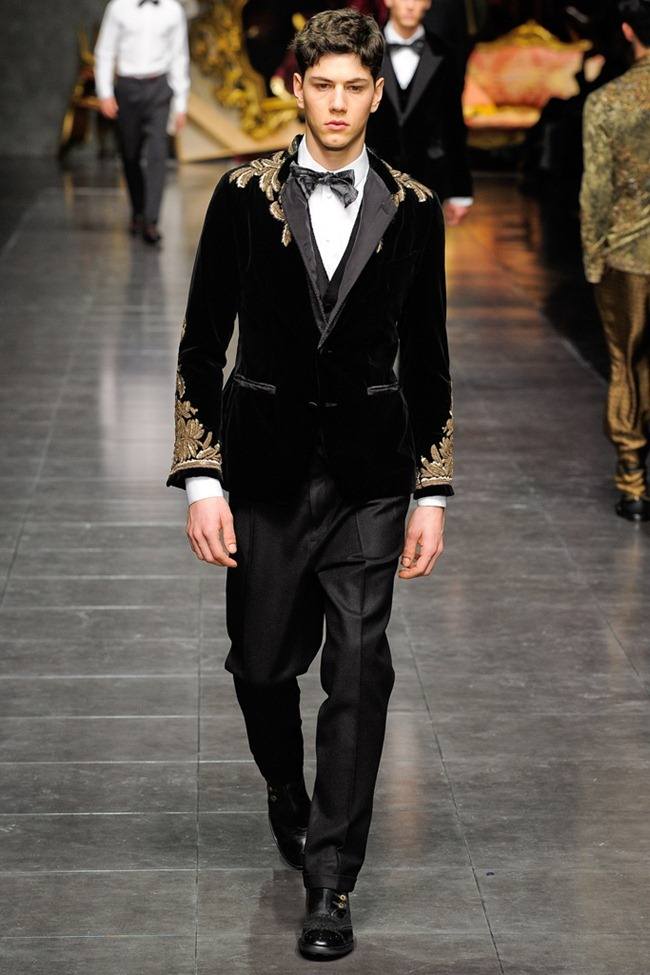 MILAN FASHION WEEK: DOLCE & GABBANA MEN'S FALL 2012