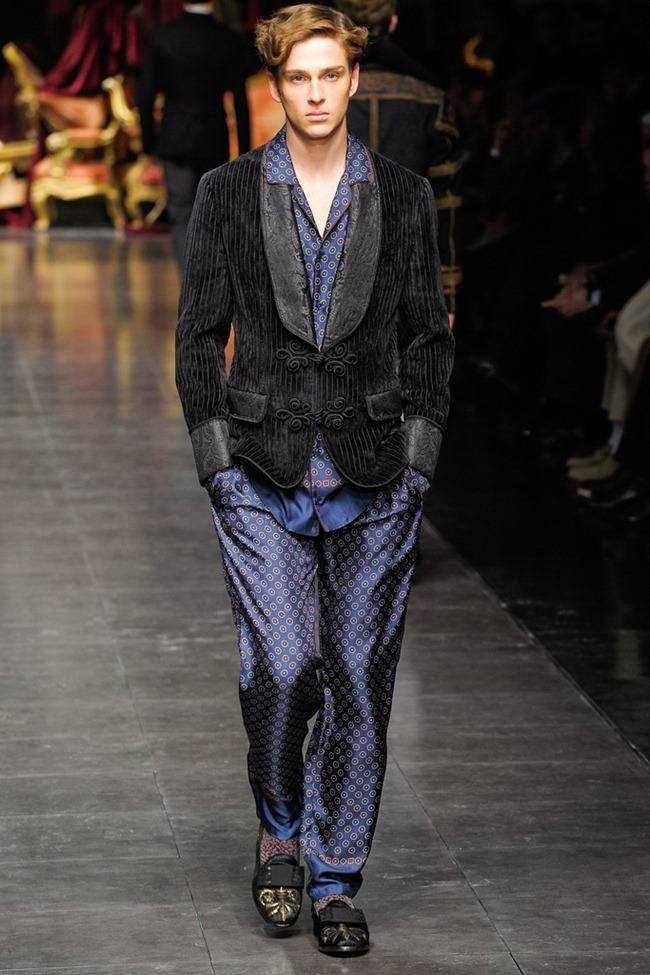 MILAN FASHION WEEK: DOLCE & GABBANA MEN'S FALL 2012