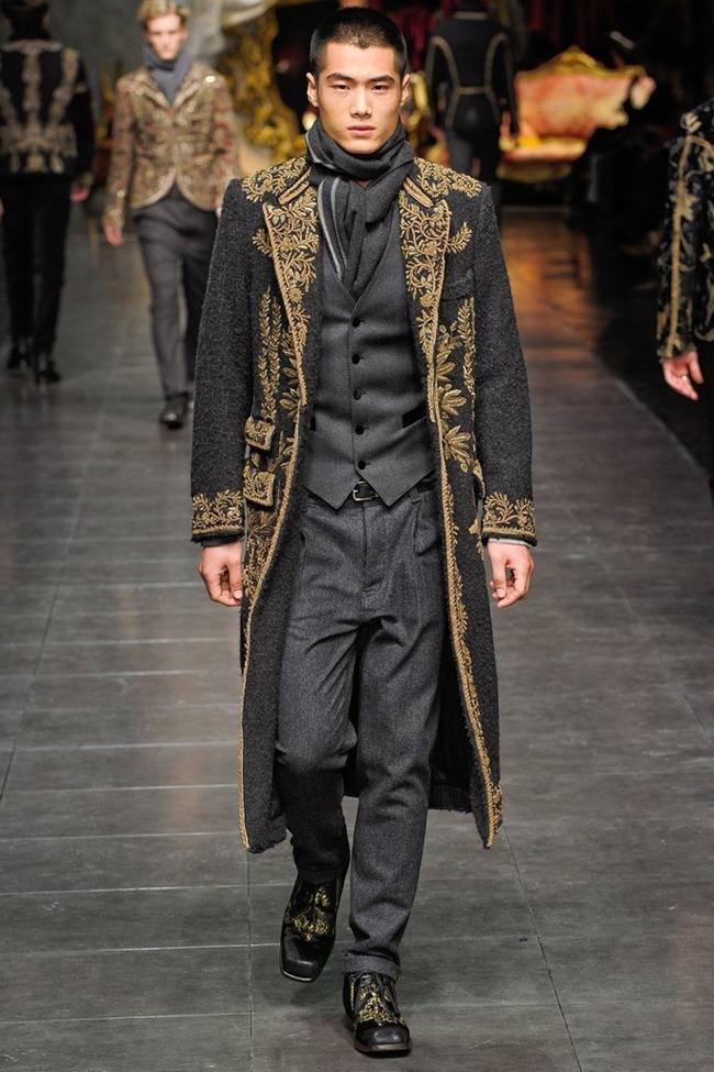 MILAN FASHION WEEK: DOLCE & GABBANA MEN'S FALL 2012