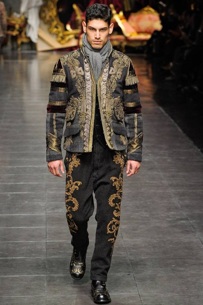 MILAN FASHION WEEK: DOLCE & GABBANA MEN'S FALL 2012