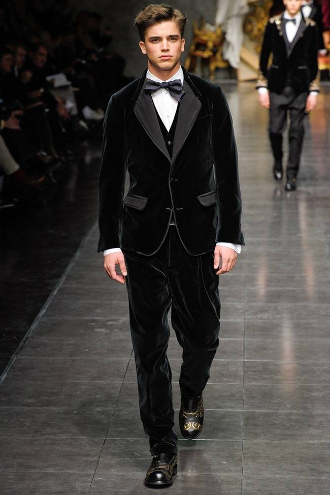 MILAN FASHION WEEK: DOLCE & GABBANA MEN'S FALL 2012