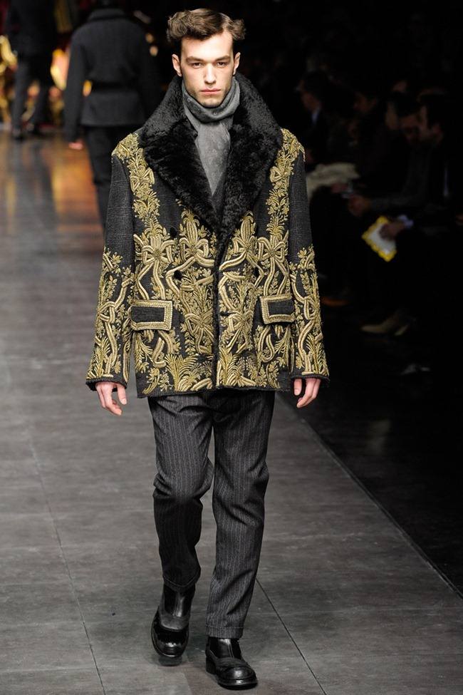 MILAN FASHION WEEK: DOLCE & GABBANA MEN'S FALL 2012