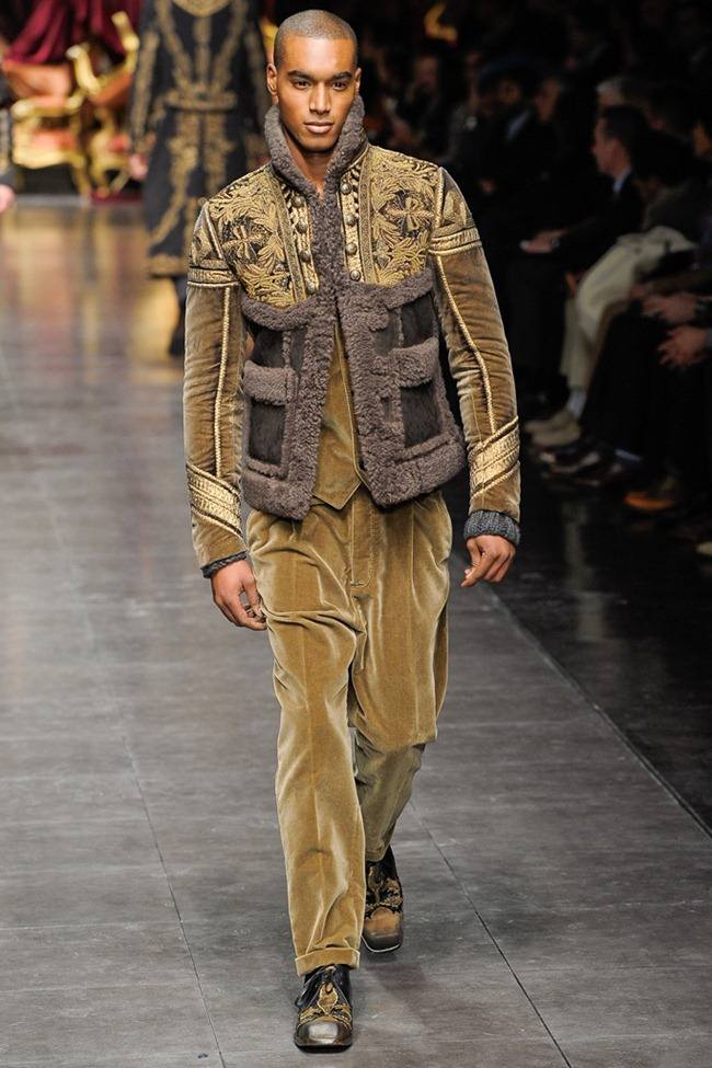 MILAN FASHION WEEK: DOLCE & GABBANA MEN'S FALL 2012