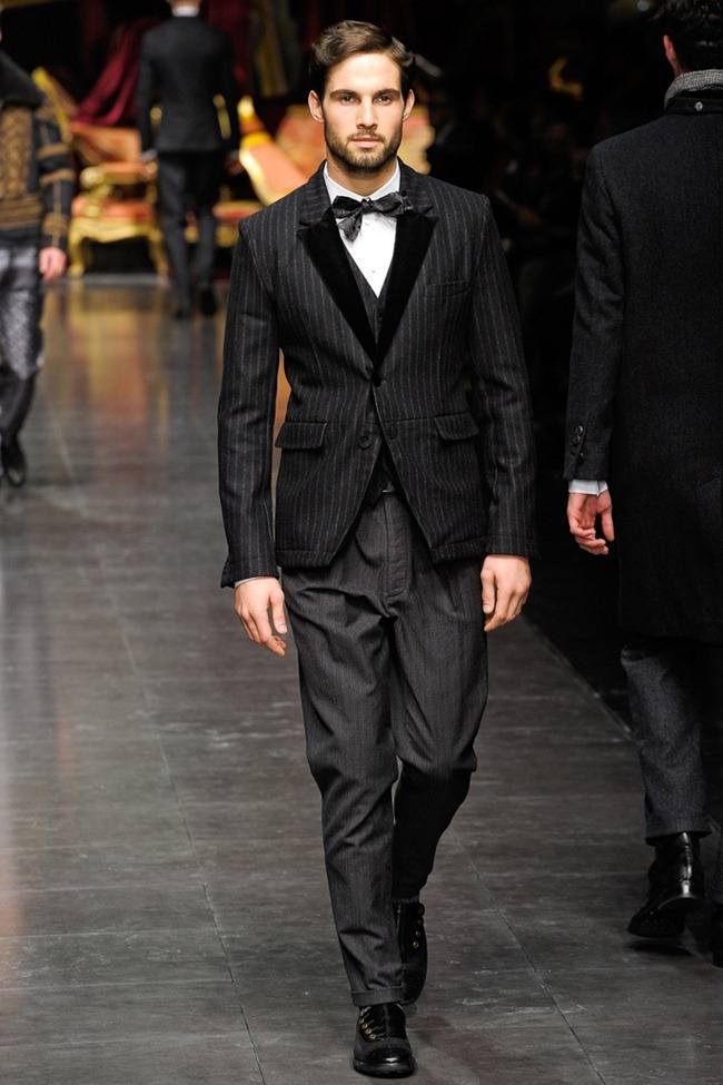 MILAN FASHION WEEK: DOLCE & GABBANA MEN'S FALL 2012