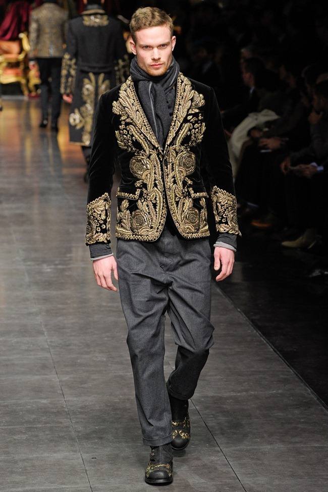 MILAN FASHION WEEK: DOLCE & GABBANA MEN'S FALL 2012