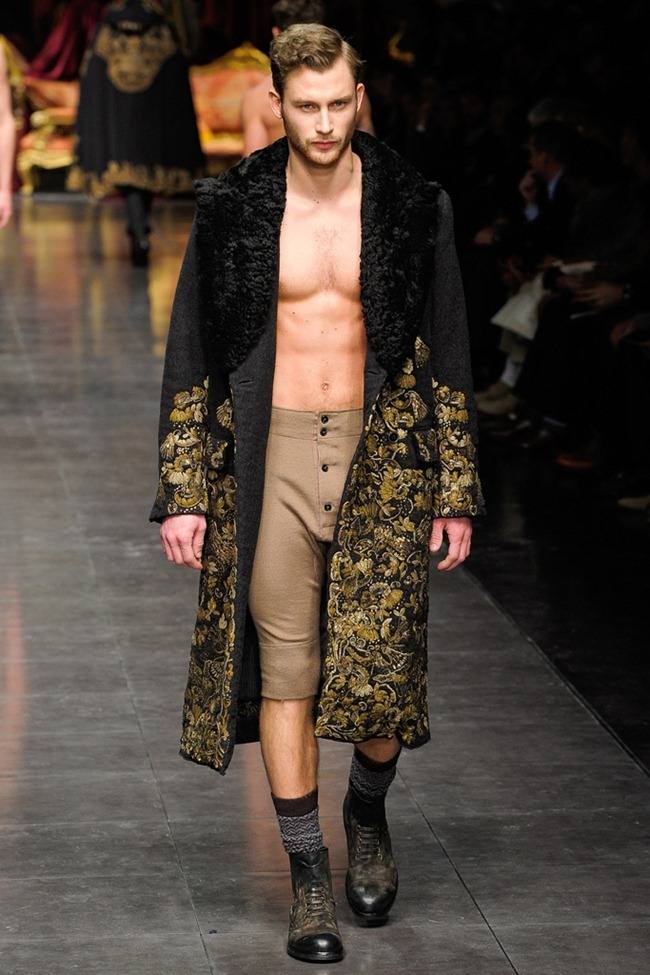 MILAN FASHION WEEK: DOLCE & GABBANA MEN'S FALL 2012