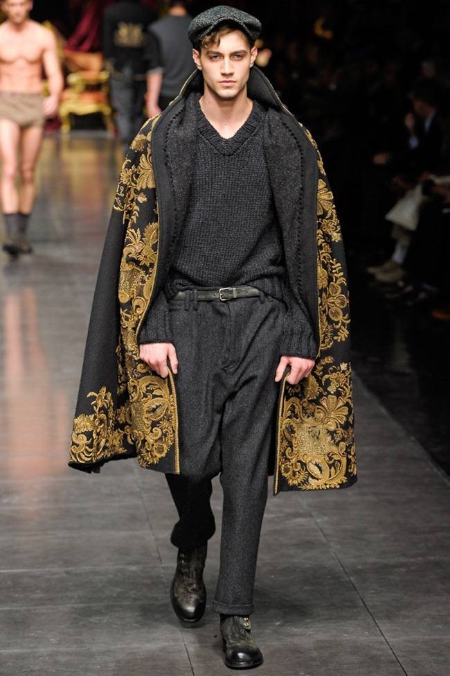 MILAN FASHION WEEK: DOLCE & GABBANA MEN'S FALL 2012