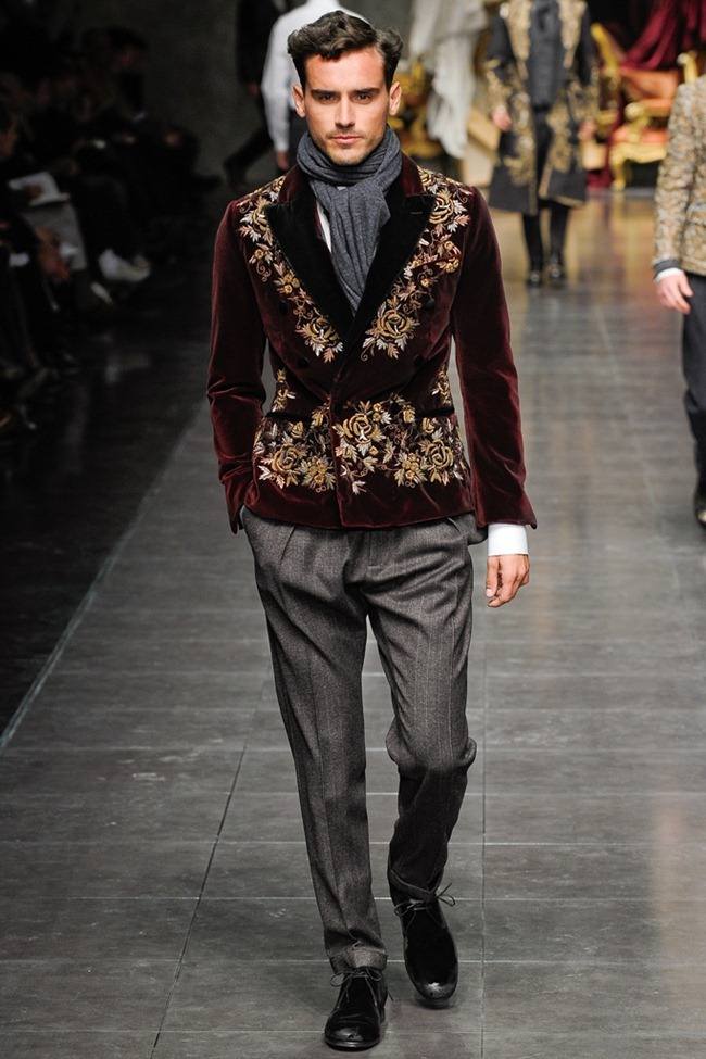 MILAN FASHION WEEK: DOLCE & GABBANA MEN'S FALL 2012