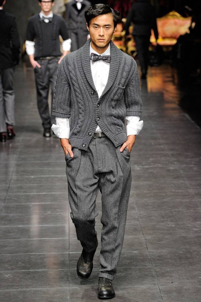 MILAN FASHION WEEK: DOLCE & GABBANA MEN'S FALL 2012