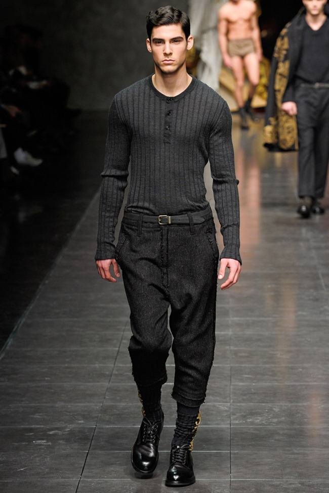 MILAN FASHION WEEK: DOLCE & GABBANA MEN'S FALL 2012