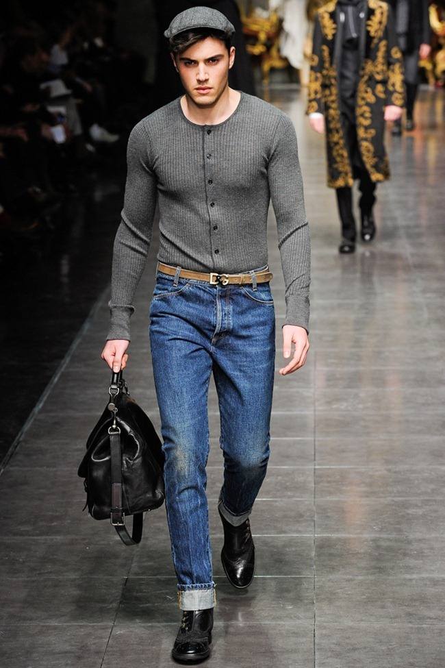 MILAN FASHION WEEK: DOLCE & GABBANA MEN'S FALL 2012