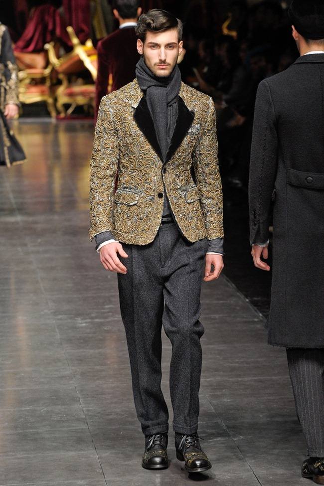 MILAN FASHION WEEK: DOLCE & GABBANA MEN'S FALL 2012