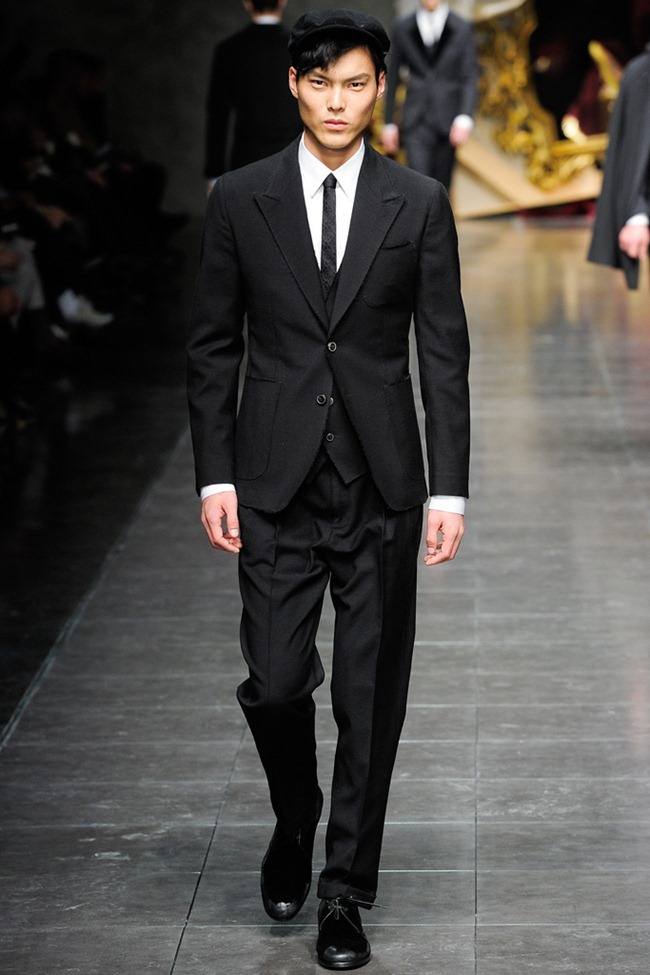 MILAN FASHION WEEK: DOLCE & GABBANA MEN'S FALL 2012