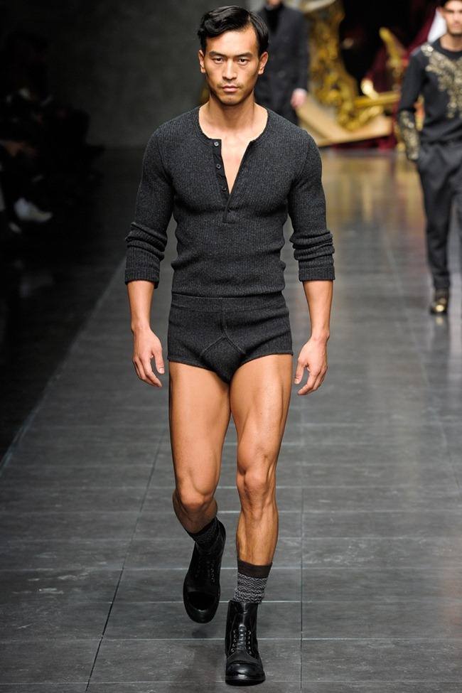 MILAN FASHION WEEK: DOLCE & GABBANA MEN'S FALL 2012