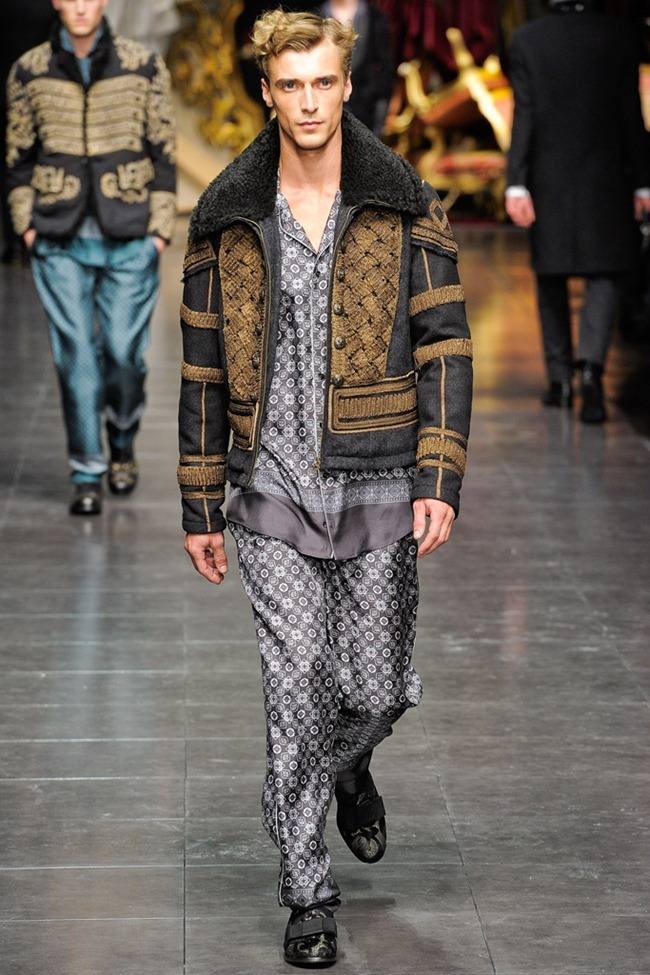 MILAN FASHION WEEK: DOLCE & GABBANA MEN'S FALL 2012