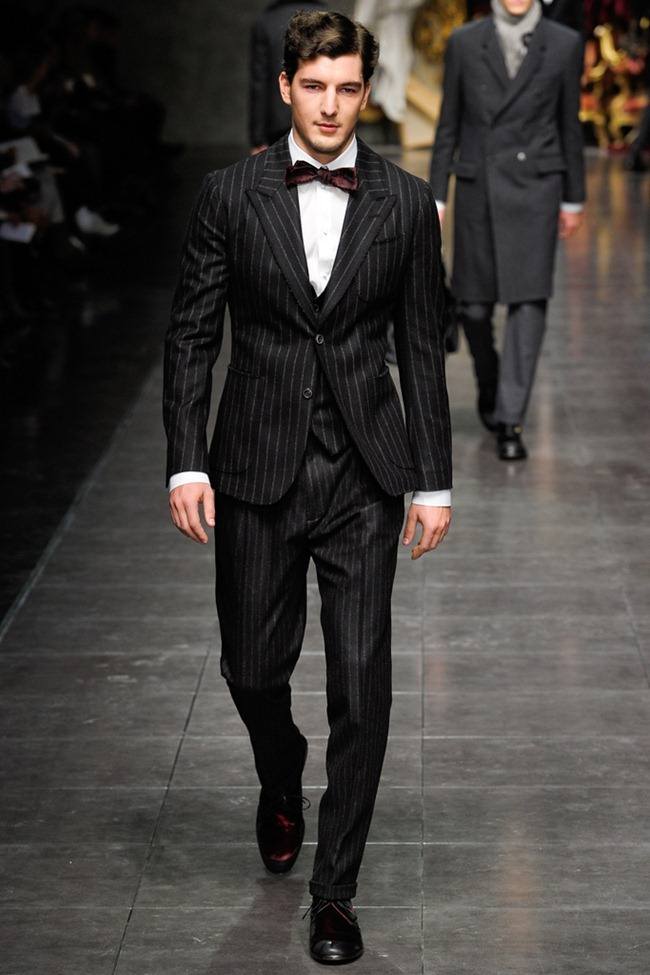 MILAN FASHION WEEK: DOLCE & GABBANA MEN'S FALL 2012