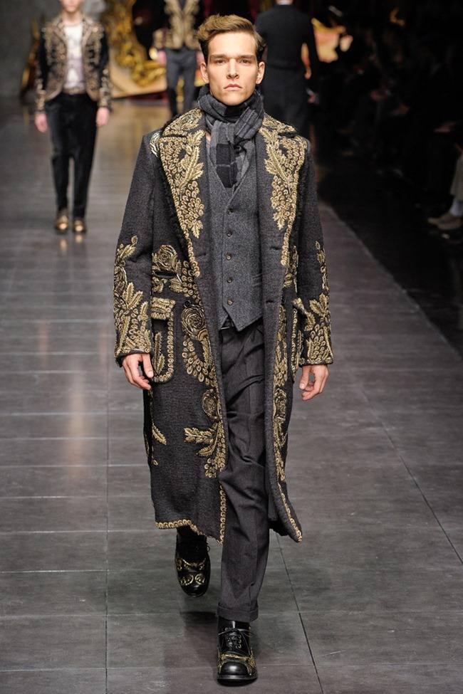 MILAN FASHION WEEK: DOLCE & GABBANA MEN'S FALL 2012