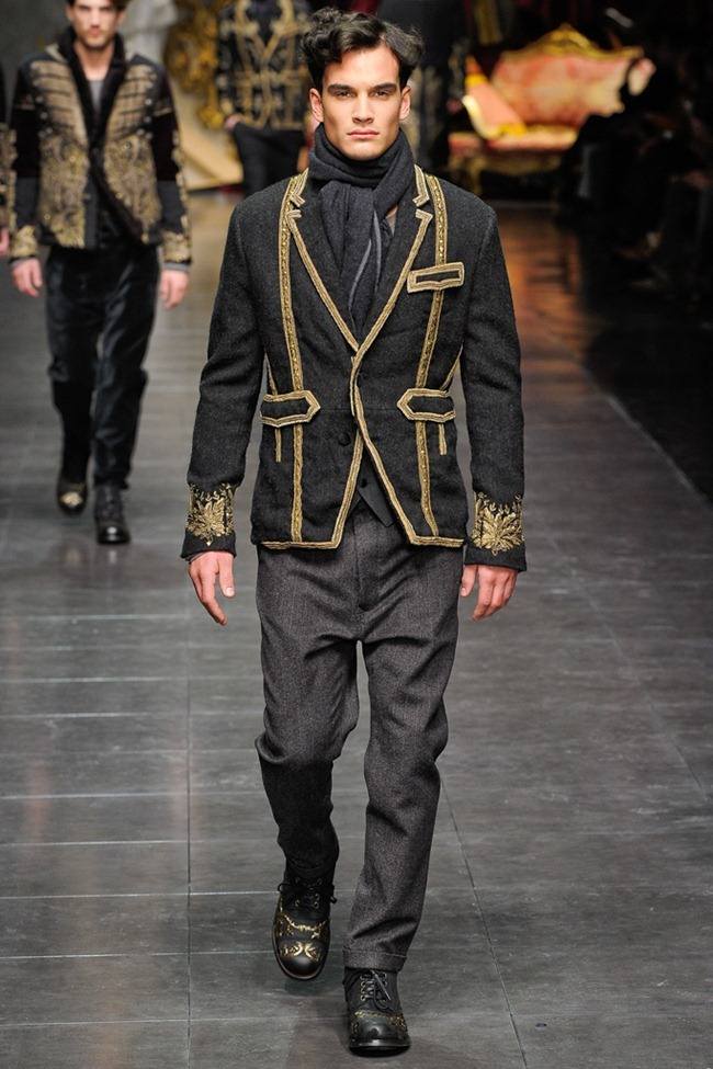 MILAN FASHION WEEK: DOLCE & GABBANA MEN'S FALL 2012