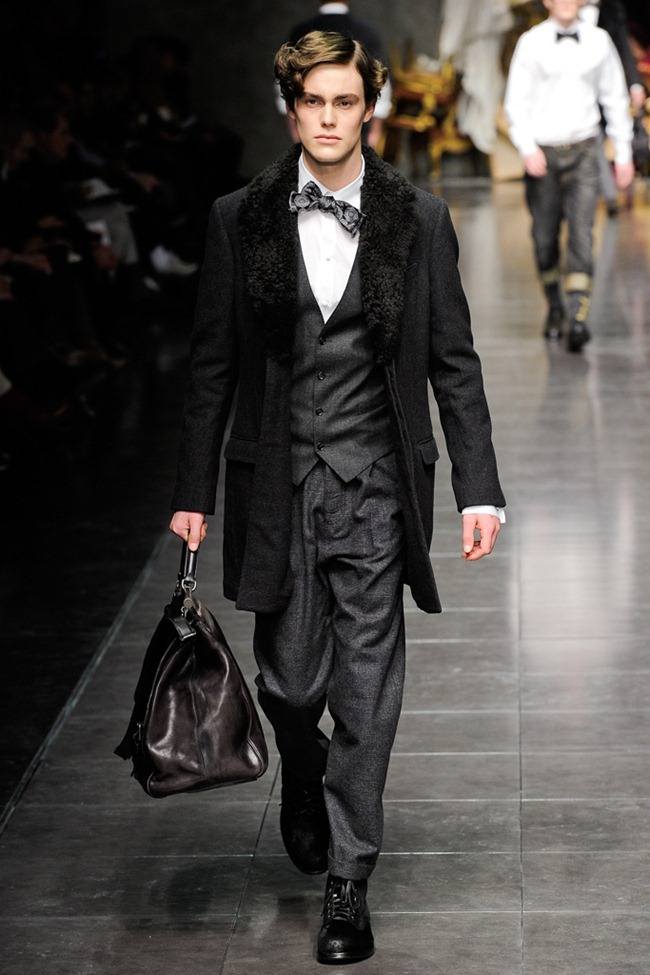 MILAN FASHION WEEK: DOLCE & GABBANA MEN'S FALL 2012