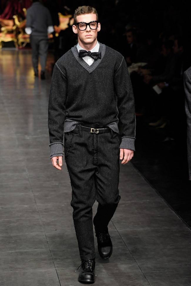 MILAN FASHION WEEK: DOLCE & GABBANA MEN'S FALL 2012