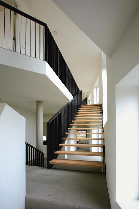 Brick House Design in Netherlands - asymmetrical, with two faces