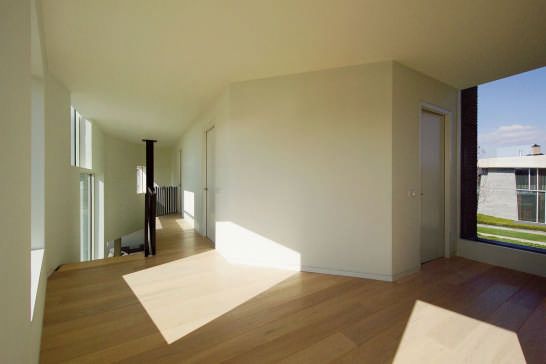 Brick House Design in Netherlands - asymmetrical, with two faces