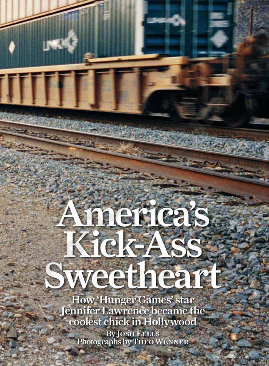Jennifer lawrence @ Rolling Stone issue 1154 April 2012
