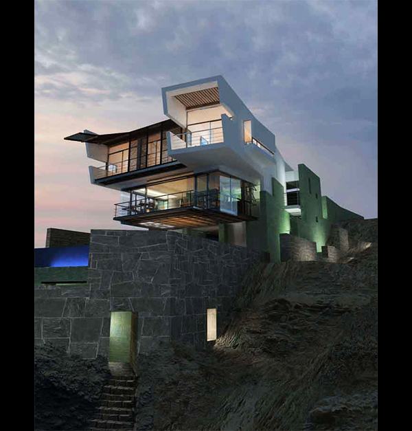 Peru Modern Architecture - if only I could decide what's more fascinating: the house or the location
