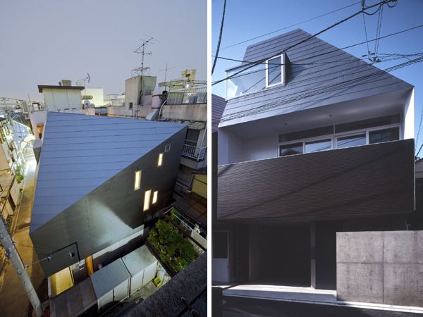 Japanese House Design – three-wall design houses 24 sound proof rooms!