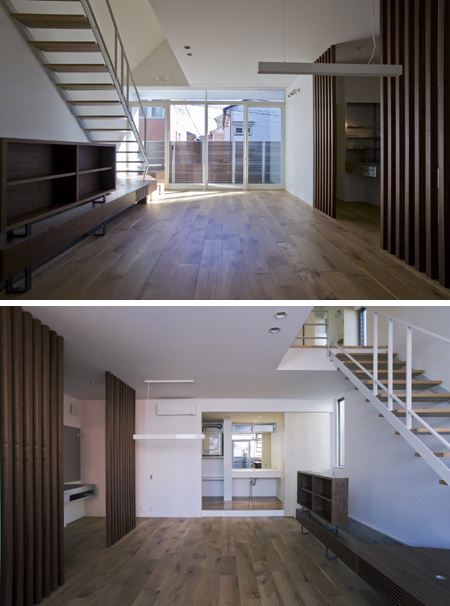 Japanese House Design – three-wall design houses 24 sound proof rooms!