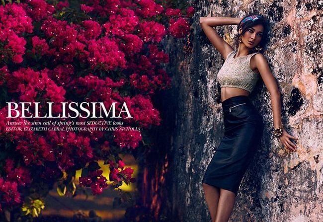 FLARE MAGAZINE: BRUNA TENORIO IN "BELLISSIMA" BY PHOTOGRAPHER CHRIS NICHOLLS